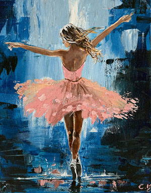 24 × 30 cm, Acyl, Strukturpaste, Bildnummer 6