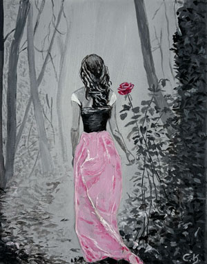 24 × 30 cm, Acryl, Rock aus Papier modeliert, Bildnummer 33