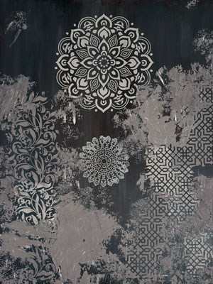 60 × 80 cm, Acryl, Strukturpaste, Bildnummer 54