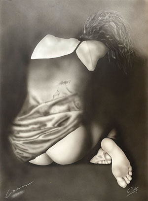 50 × 70 cm, Airbrush, Bildnummer 63