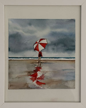 26 × 32 cm, Aquarelle, Bildnummer 61