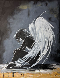 24x30 cm, Acryl, Bilfnummer 100