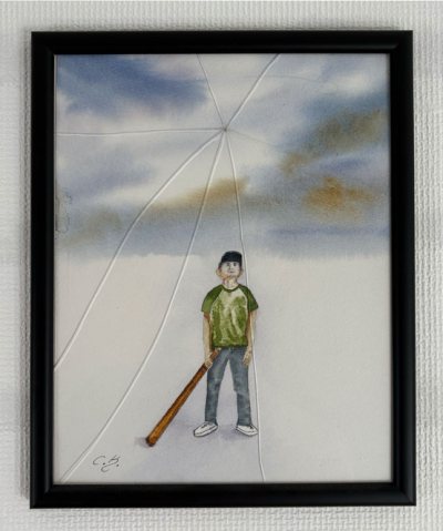 Bildnummer 53: Aquarell, 32 ✕ 25 cm, (inkl. Rahmen)