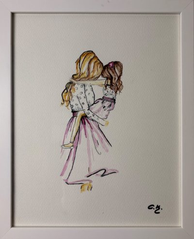 Bildnummer 83: Aquarell, 4 ✕ 30 cm