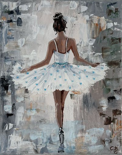 Bildnummer 8: Acryl, Strukturpaste, kleine Perlen, 24 ✕ 30 cm