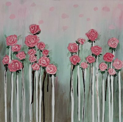 Bildnummer 22: Acryl, Strukturpaste, 40 ✕ 40 cm