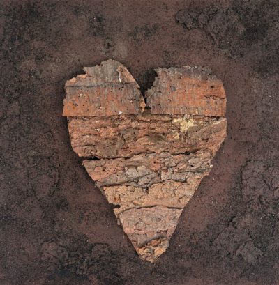 Bildnummer 25: Holzrinde, Acryl, Strukturpaste, 20 ✕ 60 cm