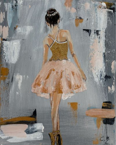 Bildnummer 30: Acryl, Glitzer, Glitzersteine, 24 ✕ 30 cm