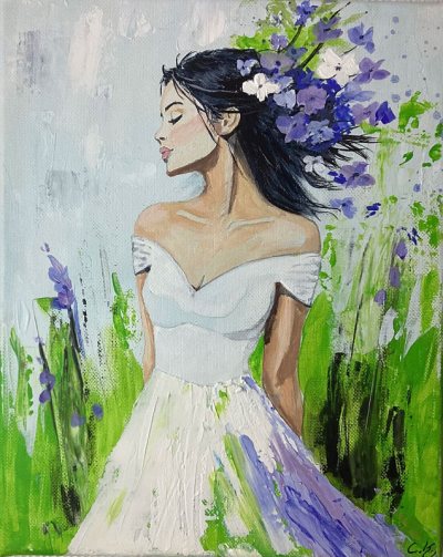 Bild Nr. 126: Acryl, Strukturpaste, 24 x 30 cm