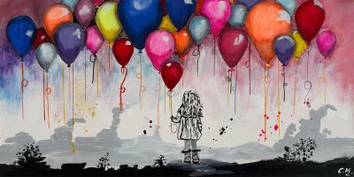 Bildnummer 40: Neonfarbe, Acryl, 30 ✕ 60 cm