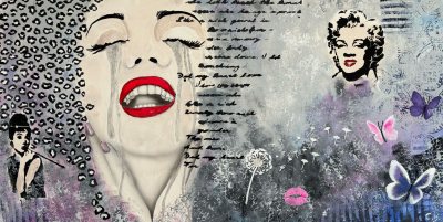 Bildnummer 41: Acyrl, Glitzer, Airbrush, 100 ✕ 50 cm